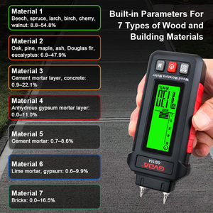 GVDA Humidimètre numérique pour le bois Testeur d'humidité du bois à deux broches jusqu'à 99% pour le bois de chauffage, les matériaux de construction Détecteur d'humidité - Product Image 3