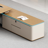 Bureau de travail moderne, durable, écologique, ergonomique, convertible et multifonctionnel avec tiroirs, en PVC et MDF