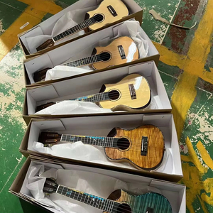23-Inch Glossy High-End Tenor Ukulele untuk anak-anak gitar kecil instrumen dengan serat karbon kembali/samping Tenor Ukulele - Product Image 6