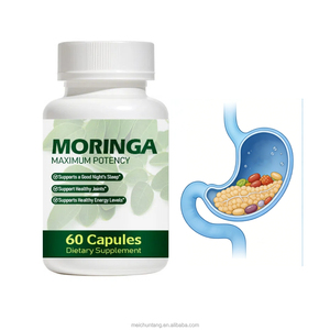 Harga Pabrik Stok Tersedia Suplemen Herbal Alami <span class=keywords><strong>Moringa</strong></span> 60 Kapsul untuk Dewasa, Antioksidan, Mendukung Kesehatan Usus, dan Meningkatkan Imunitas - Product Image 1