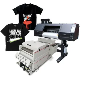 Imprimante numérique DTF 4 têtes I3200, 60cm, A3, Film PET, T-shirt décalé, Machine d'impression DTF, poudre à secouer