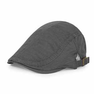 Nuevo Sombrero Newsboy de Mezclilla, Estilo Británico, a Cuadros, de Ala Corta, Unisex, 100% Algodón, para Primavera y Otoño, Casual - Product Image 5