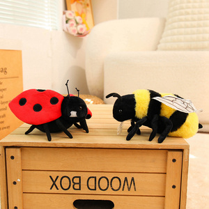 Série de poupées d'insectes créatives pour la décoration de la maison, jouets <span class=keywords><strong>en</strong></span> peluche mignons (araignée, coccinelle, papillon), cadeau d'anniversaire - Product Image 4