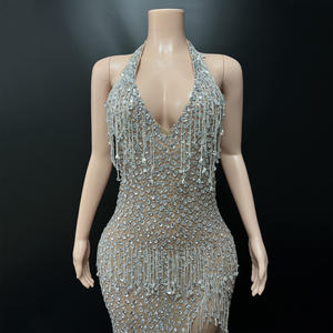 Novance Y4545 prodotti più venduti 2025 strass nappine <span class=keywords><strong>abiti</strong></span> da sera formale <span class=keywords><strong>abiti</strong></span> da <span class=keywords><strong>laurea</strong></span> capestro <span class=keywords><strong>per</strong></span> donna - Product Image 4