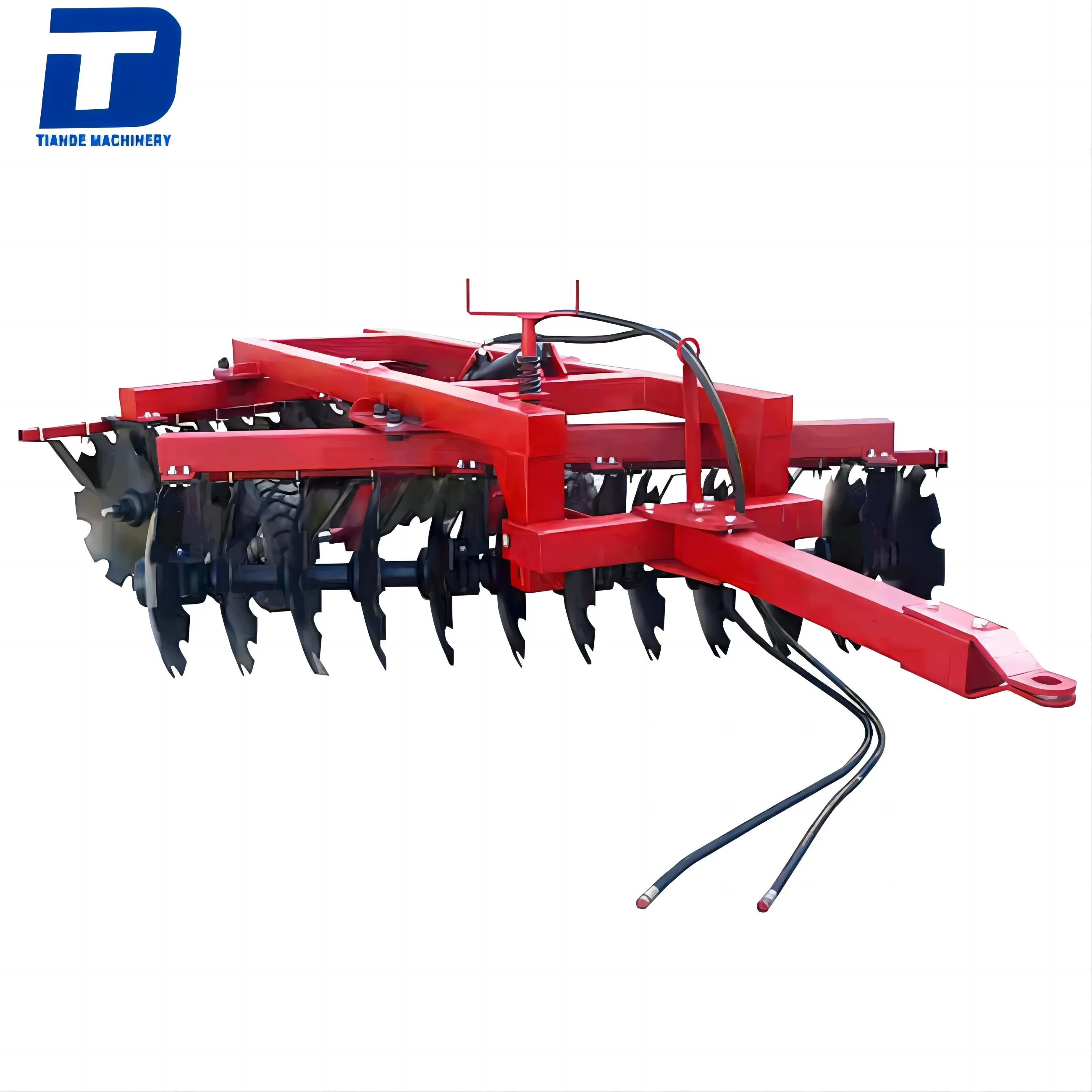 Offset hydraulic disc rake Folding combined soil preparation machine wide heavy-duty high-speed disc rake