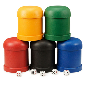 Bán buôn Hội Đồng Quản trị trò chơi thành phần biểu tượng tùy chỉnh cờ Bạc vui nhựa xúc xắc Shaker <span class=keywords><strong>cup</strong></span> - Product Image 2