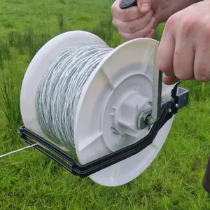 Top Quality And Good Price Easy Handing Wind Up Rope Electric Fence Poly Wire Reel For Polywire Tape Rope