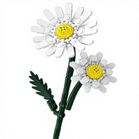 Blocs de construction Sembo 601281 Fleur de marguerite blanche Jouet DIY Échelle 1:18 122 pièces pour les enfants de 5 à 7 ans