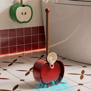 Escobilla <span class=keywords><strong>con</strong></span> ventosa para inodoro, modelo doméstico sin puntos ciegos, montada en la pared para colgar fácilmente una herramienta de limpieza de alta gama para el inodoro - Product Image 3
