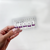 Plateau d'insertion en plastique à livraison rapide, simple ou double, 5, 6 ou 10 compartiments, pour flacons de peptides de 3 ml, 2 ml, 10 ml, pour emballages