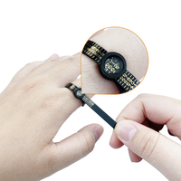 Outils de bijouterie en métal Kinway US HK Corée Japon UE, jauge de taille de bague en PU avec loupe pour le polissage de bijoux