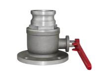 Vanne à boisseau sphérique à bride en aluminium moulé de 3 pouces avec joint en PTFE pour milieux huileux à température moyenne, commande manuelle, personnalisation OEM/ODM