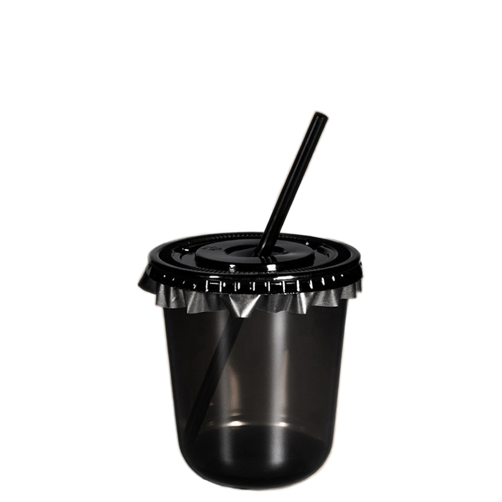 black - straw