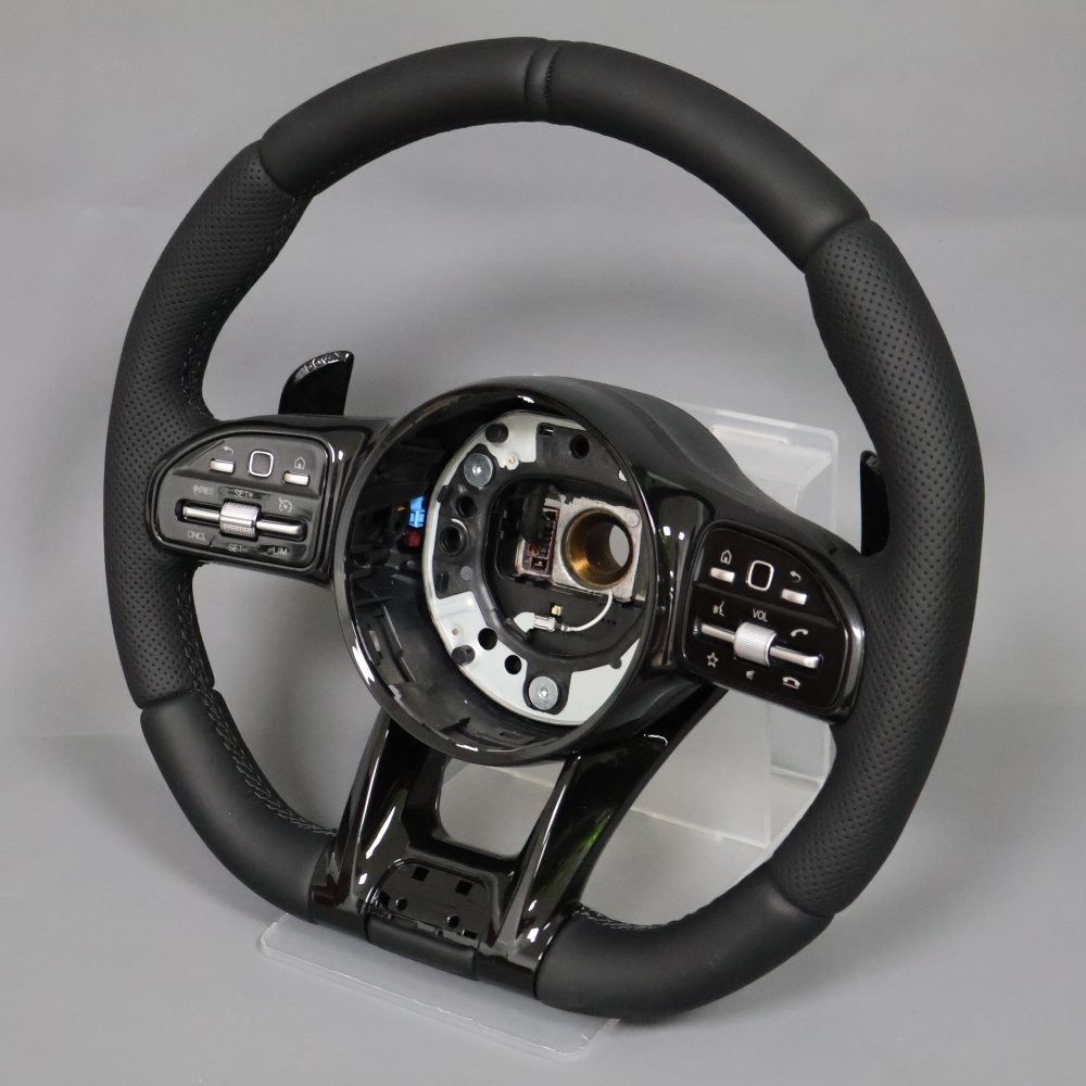 Custom Black Car Steering Wheel (Mercedes-Benz Fitment), photo 5