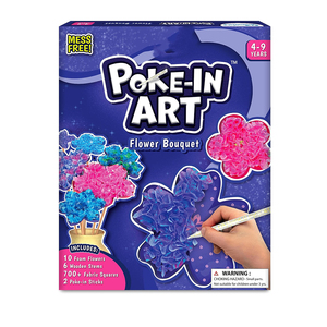 New 2026 Tự Làm Poke-Trong Nghệ Thuật Bó Hoa Nghệ Thuật Và Hàng Thủ Công DIY Kit Giáo Dục Poke-Trong Bộ Nghệ Thuật Với 8 Hoa & 2 Con Bướm - Product Image 2