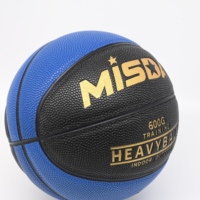 Ballon de basketball d'entraînement lesté, taille mini 3, 1,3 lb/2 lb, logo personnalisable, pour sports et entraînements en salle, avec design bicolore