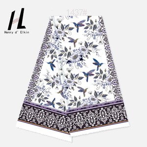 Tissu vintage à motif floral d'oiseau et de vigne géométrique Robe artistique élégante Matériau d'inspiration naturelle <span class=keywords><strong>Rétro</strong></span> <span class=keywords><strong>Chic</strong></span> - Product Image 6