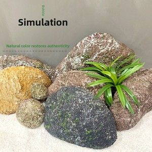 Piedras Artificiales de Espuma, Rocas Falsas para Cine y Televisión, Accesorios para Jardinería, Paisajismo, Centros Comerciales y Eventos ST001 Rústico Natural - Product Image 1