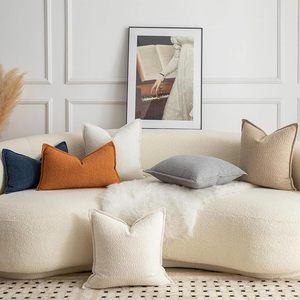 Funda De Almohada decorativa cuadrada moderna Bohemia, funda de cojín con <span class=keywords><strong>textura</strong></span> de Boucle, funda de almohada tejida con acento para sofá, uso doméstico, Navidad - Product Image 6