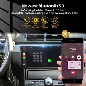 Diboev 9 inch IPS màn hình Xách Tay Xe tựa đầu máy tính bảng đài phát thanh Video Player Car Monitor không dây Carplay <span class=keywords><strong>Android</strong></span> Auto BT FM - Product Image 4