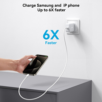 JOYROOM Mini UK EU Type C Out Put Plug Custom Pd 30w Fast Charging Phone Adapter Hand Charger