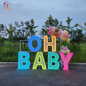 Đèn chữ cái số LED khổng lồ RGB 3ft 4ft 5ft Oh BABY khuyến mãi nóng 2026 dùng trang trí sân khấu đám cưới, tiệc ngoài trời - Product Image 1