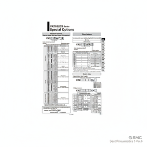 Électrovanne pneumatique SMC VX212NAZXNB Vannes de commande Produit - Product Image 1