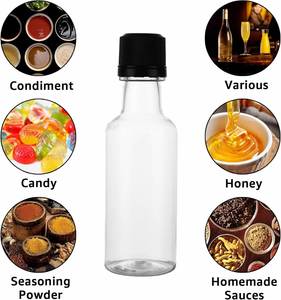 Wholesale 3oz 100ml PET Transparent <b>Plastic</b> Wine Bottle Alcohol Whisky Customized Logo Screen Printing CE Certified Bottles - Product Image 3