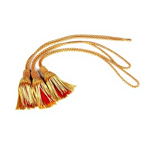 Cordon de cérémonie religieuse en or avec pompon, cincture, corde - QUICK WAY INDUSTRIES Pakistan - Product Image 1