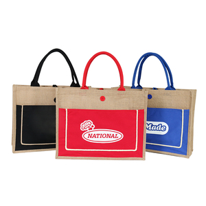 Sac cadeau en jute de très grande taille robuste Eco Apparel Boutique Tote avec logo personnalisé - Product Image 6