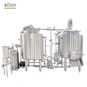 2 BBL Stainless Steel Electric Heating Brewhouse Equipment For Sale