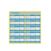 Autocollant d'enregistrement de température irréversible pour traitement thermique des jantes en aluminium, résistant à l'eau et à l'huile, avec plage de température personnalisée 160