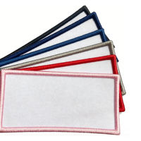 Patchs thermocollants en toile sergé pour sublimation, imprimés 3D, bordure brodée thermopressée pour chapeaux - Vente en gros