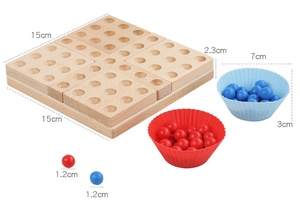 Làm Thế Nào Bán Bằng Gỗ <span class=keywords><strong>Fidget</strong></span> Vuông Đồ Chơi Lật Hội Đồng Quản Trị Cờ Vua Cầu Vồng Clip Bead Trận Chiến Trò Chơi Xoay Hàng Trẻ Em Câu Đố Cho Trẻ Em Quà Tặng - Product Image 2