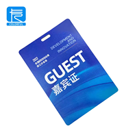 Badges VIP personnalisés en plastique, badges d'accès aux coulisses, badges pour le personnel des événements, cartes PVC avec cordon