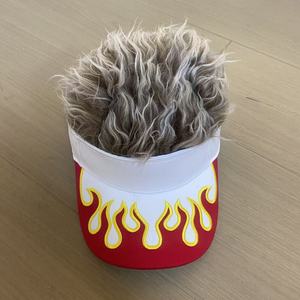 Divertente Cappellino da Baseball Ricamato con Fiamme e Punte di <span class=keywords><strong>Capelli</strong></span> <span class=keywords><strong>Finti</strong></span> Effetto Ghiaccio per Uomini e Donne - Product Image 2