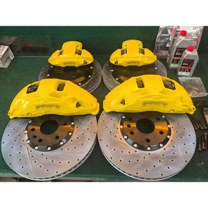 Kit <span class=keywords><strong>de</strong></span> modification d'étriers <span class=keywords><strong>de</strong></span> <span class=keywords><strong>frein</strong></span> à disque 6 <span class=keywords><strong>pistons</strong></span> avant <span class=keywords><strong>4</strong></span> <span class=keywords><strong>pistons</strong></span> arrière pour <span class=keywords><strong>Brembo</strong></span>, étrier en alliage d'aluminium forgé pour Cadillac Escalade - Product Image 2