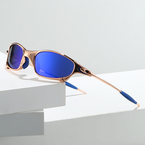 Occhiali da Sole di Alta Qualità per Uomo, Stile Retrò Oro Rosa, per Sport all'Aperto, Ciclismo e Spiaggia - Product Image 3