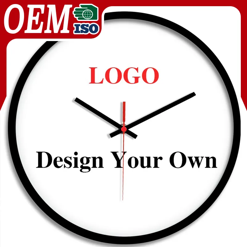 Оптовая продажа, круглые рекламные настенные часы 10 дюймов или 12 дюймов, дизайн для домашнего декора
