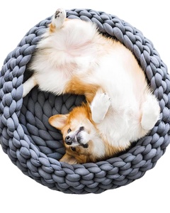 Sofá cama de lujo personalizado para perros, súper suave con tejido de memoria grueso, patrón sólido, nuevo accesorio, camas para mascotas - Product Image 1