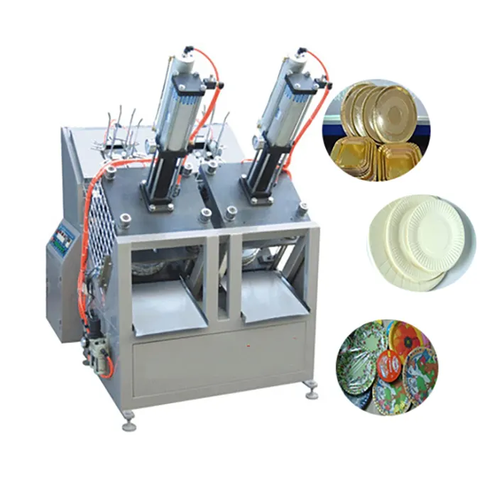 Khay Giấy Tấm Dish Forming Machine Máy Ép Khuôn Bánh Giấy Tự Động Để Chế Biến Hộp Đựng Thức Ăn Nhanh