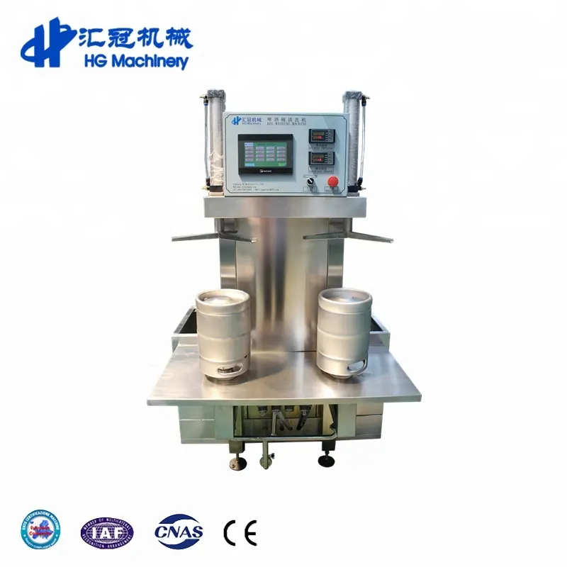 Doppel köpfe Bierfass Waschmaschine von Shandong HG Machinery Co., Ltd.