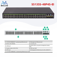 Conmutador de Acceso Gigabit Mejorado de la Serie S5135 GH3C, Totalmente Administrado, 16-48 Puertos, Opción con POE, Apilable para Redes Empresariales