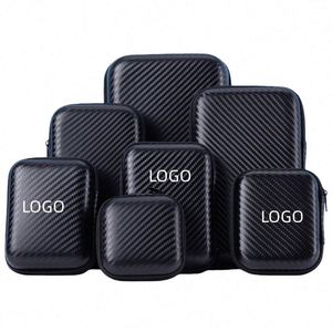 Custom LOGO & Color Multi Size EVA Storage Bag Silk Screen Printed Headphone Cable Organizer for Promotional Travel Gifts - Product Image 1