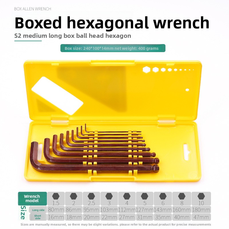 Jeu d'hexagones intérieurs S2 (longueur moyenne)
