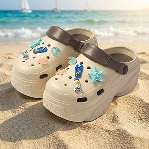 Yearning Soft Plastic Italian Brain Rot Figures Tung Tung Tung Sahur DIY Breloques pour chaussures et sabots - Product Image 1