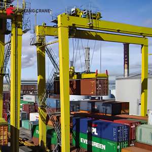 Nuevo diseño 20 Ton 40 Ton 50Ton 60 Ton RTG Grúa de pórtico de contenedor con neumáticos de goma automatizada Precio para manejo de contenedores de riel - Product Image 5