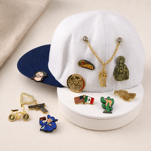 Fast Shipping Top Rated Gold Plated Cross Religious Cap <b>Pins</b> with Butterfly Clutch for Fitted Hats - Product Image 4