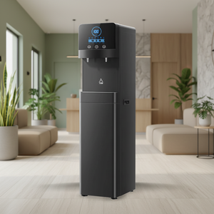 Distributeur d'eau vertical OEM autoportant en plastique, chaud, tiède et froid, avec filtration, chargement par le bas, intelligent, écologique, pour hôtel - Product Image 1