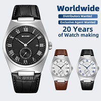Reloj de Cuarzo SKMEI 2025 con Caja de Aleación, Esfera Delgada y Elegante, con Correa de Cuero de Lujo para Hombre de Negocios